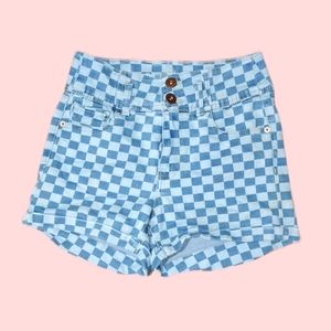 Checkered booty shorts